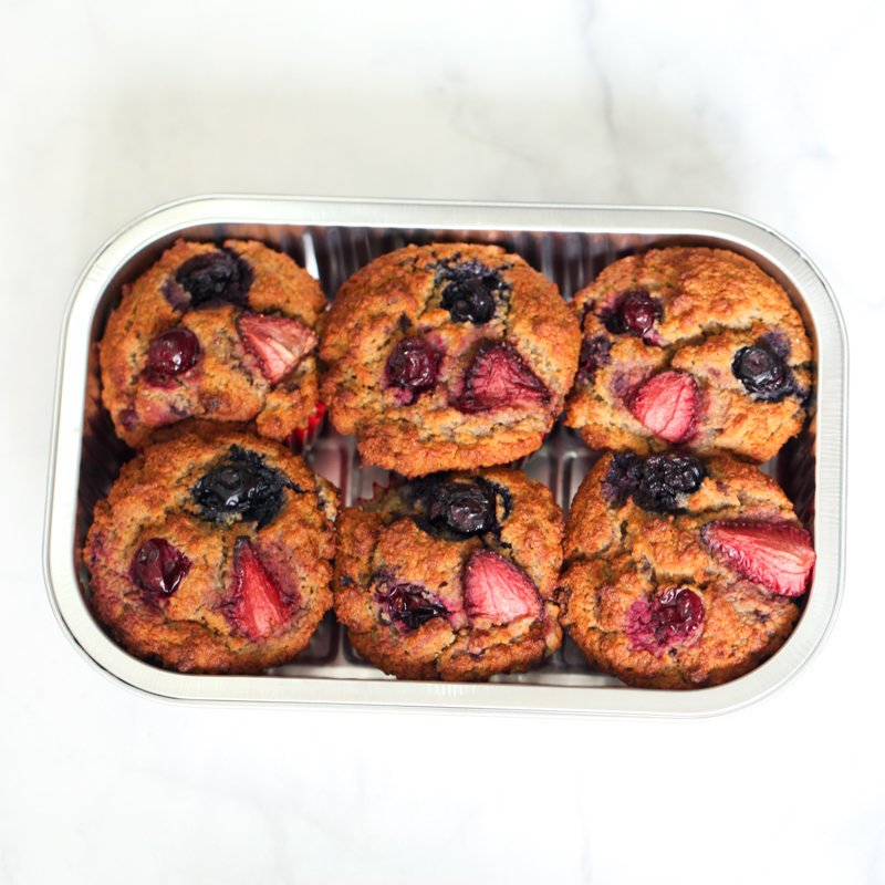 Gluten-free Mixed Berry Muffins (6-Pack)
